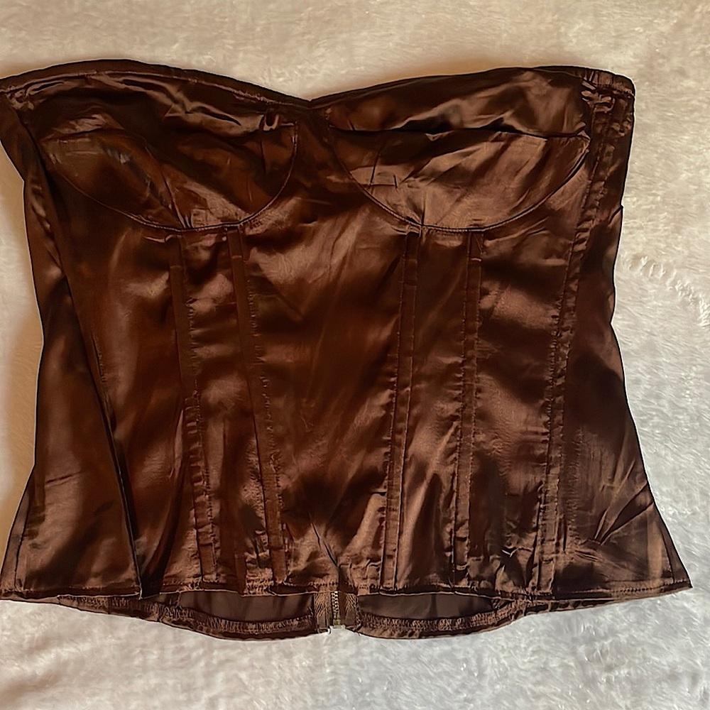 Pretty Little Thing corset shirt